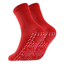 1/2Pair Self-Heating Socks Winter Thermal Heated Socks Soft Elastic Thicken Anti