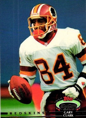 Gary Clark Redskins 1992 Stadium Club Topps Football Card #323
