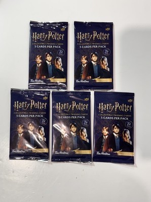 2026 Tim Hortons Harry Potter Upper Deck Cards 5 Sealed Packs 