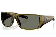 Costa Del Mar BLACKFIN PRO POLARIZED Sunglasses Seagrass / Gray Glass 580G NEW