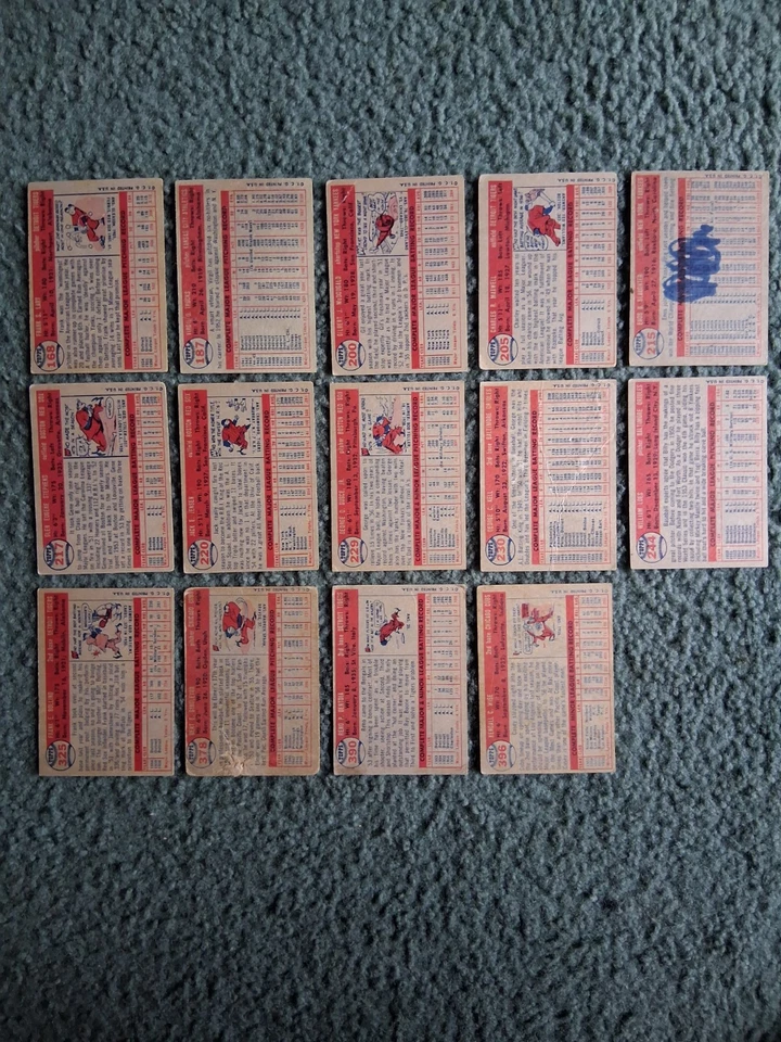 1957 TOPPS BASEBALL STARTER SET LOT, 26-Diff. w/STARS,HOF,RC's,MID-NUMBER! - Image 4 of 4