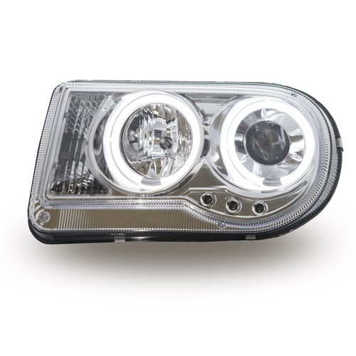 headlights for CHRYSLER 300C 2005 2006 2007 2008 2009 2010 angel eyes chrome LHD - Picture 5 of 10
