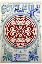 Gov't Mule Warren Haynes Signed Autographed 12x18 Photo Concert Poster
