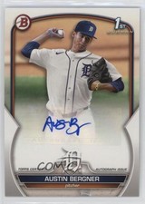 2023 Bowman Paper Prospect Auto Austin Bergner #PPA-AB Auto 13c1