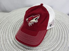 Fanatics Arizona Coyotes Hat Cap Snap Back Red White Embroidered NHL Hockey Mens