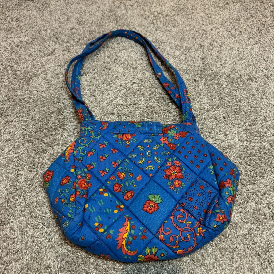 Bolso de Hombro Pierre Deux Vintage Azul Cartera Bolso Floral Cierre con Cremallera Boho Y2K Foto 2 de 4