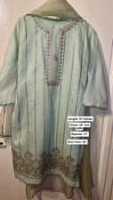 Girls' Asian Children's Outfit for Wedding Dress With Golden Thread Work