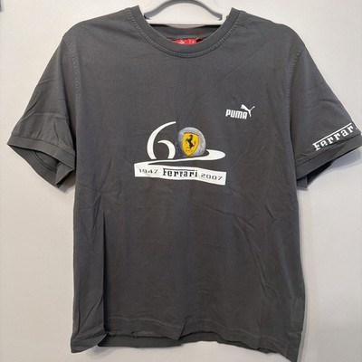 2007 Puma Ferrari 60th Year Anniversary T-Shirt Car Auto Promo Large big logo