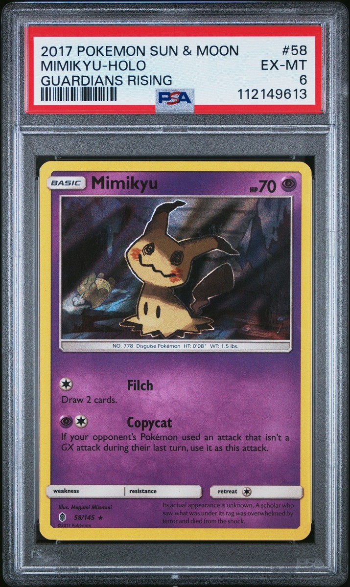 Mimikyu 58/145 Sm-Guardians Rising Holo for sale online | eBay