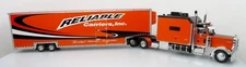 Peterbilt 379 w/ Car Carrier Trailer: Reliable Carriers 1:43 Diecast Model Truck