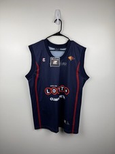 Vintage Champion Fortitudo Bologna Away Basketball Jersey Size Large New Rare