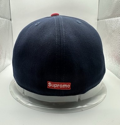 Supreme Reaper S Logo New Era Fitted Hat Navy And Red Size 71/2 | eBay