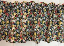 Custom Floral Window Valance Curtain Handmade Spring Summer Kitchen Curtains