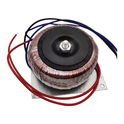 Dual Voltage Output Audio Transformer Fast Response Compact Circular Design