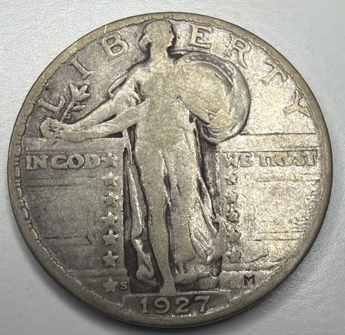 1927 S Standing Quarter Dollar E28