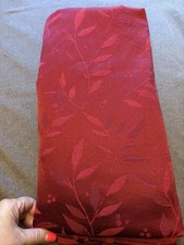 Tablecloth Red Holiday Scroll Leaf Jacquard 125" x 54" Retangle
