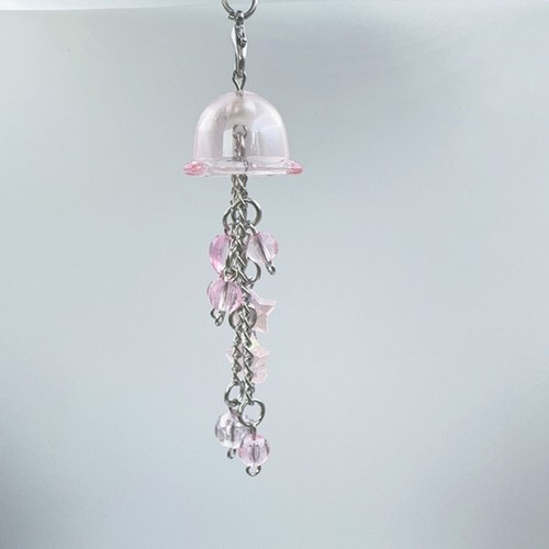 Purple Pink with Star Cottage Core Jellyfish Key Chain Phone Charm Key Chain - Photo 7 sur 7