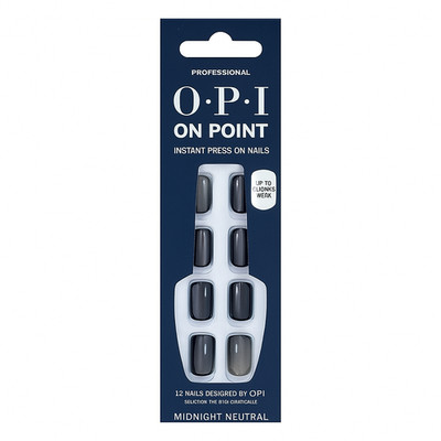 OPI On Point Instant Press-On Nails Midnight Neutral   1 Pack   New