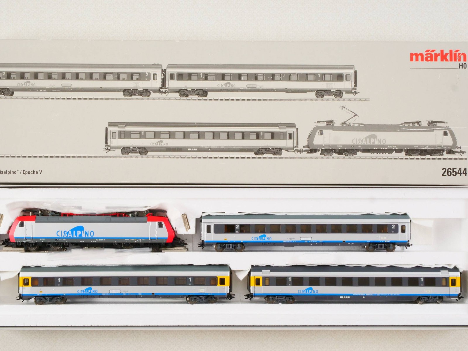 Märklin 26544 Zugpackung Cisalpino Re 484 SBB Digital wie NEU! OVP 1706-28-96