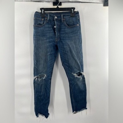 Levi s 501 blue jeans button fly size 30