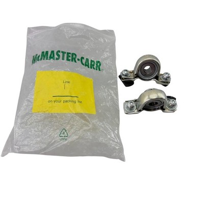 FYH PP203E McMaster-Carr Pressed Steel Pillow Block Mounted Ball Bearings - Pair