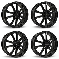 Set Of 4 17 Black Alloy Wheel Rims Kit For 2002-2006 Acura Rsx Ugjd 5x114.3
