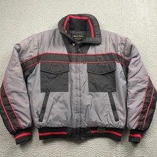 Vintage 80s Yamaha Maxim Wear Quilted Racing Jacket Coat Womens Large Tall