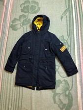 Kids Vintage Puffer Parka Jacket diesel Years 14 Boys Winter Outdoor Faded Zippe