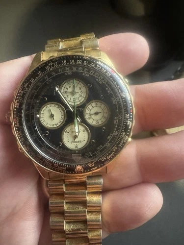 Vintage Seiko Flightmaster 7T34-6A09 Quartz Chronograph Men's Untested