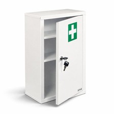 NEW! Wall Mounted Metal First Aid Medicine Medical Cabinet Locker