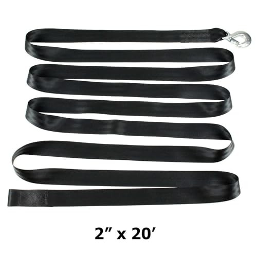  Boat Trailer Winch Strap with Hook - Heavy Duty - 2" x 20' - 9,000 lbs 1