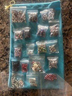 Assorted lots of beads and/or components for jewelry making or other crafts