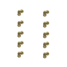 10 Pack  XFITTING 3/4" X 3/4" Push Fit Elbow Fittings - Lead Free Brass