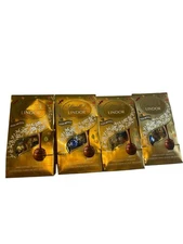 Lindt Lindor Assorted Chocolate Candy Truffles, 5.1 oz, 4 Bags Holiday Gifts