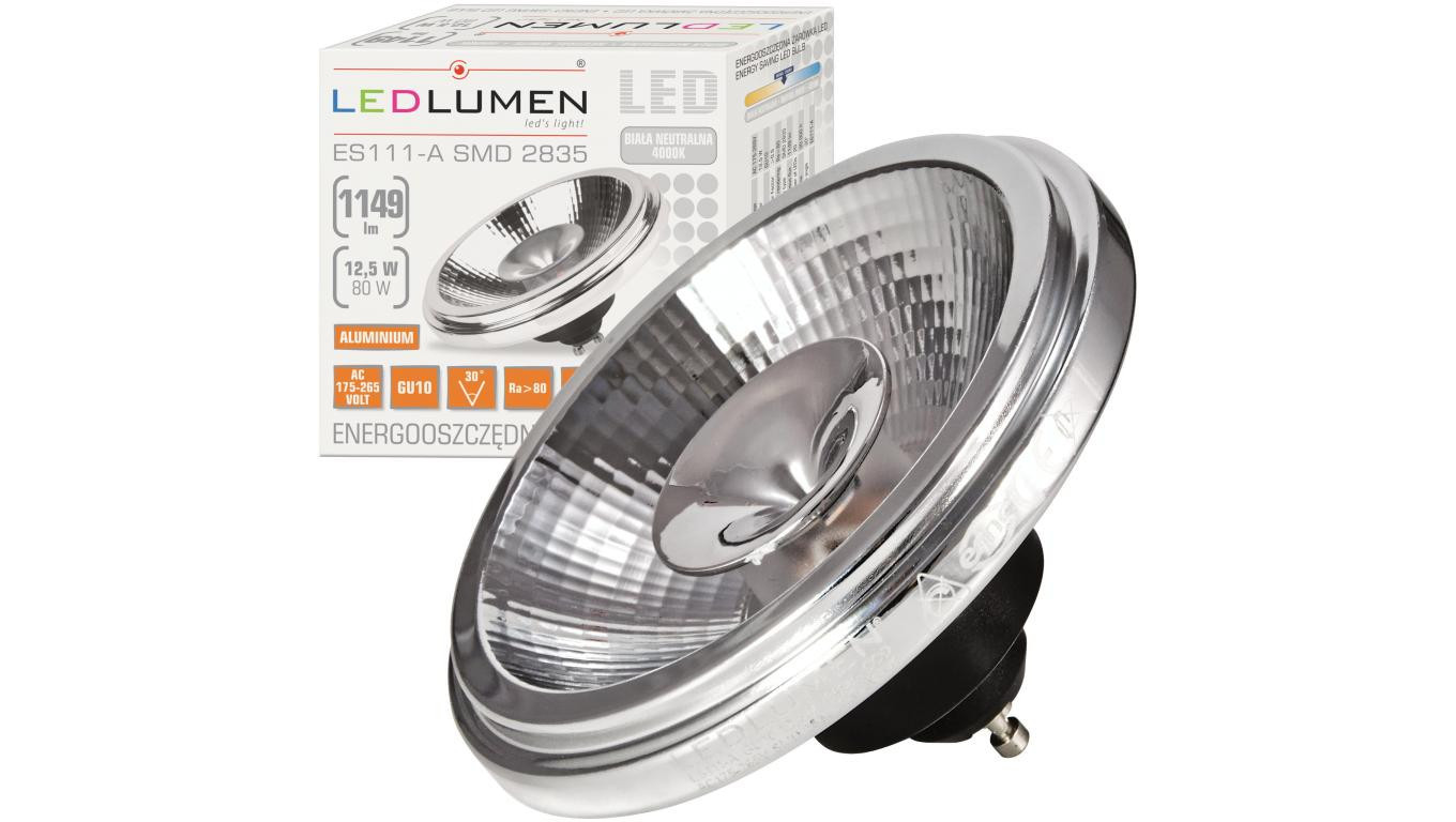 СВЕТОДИОД Žarówka LED ES111-A GU10 230V 12,5Вт, 30 шт. CCD NW