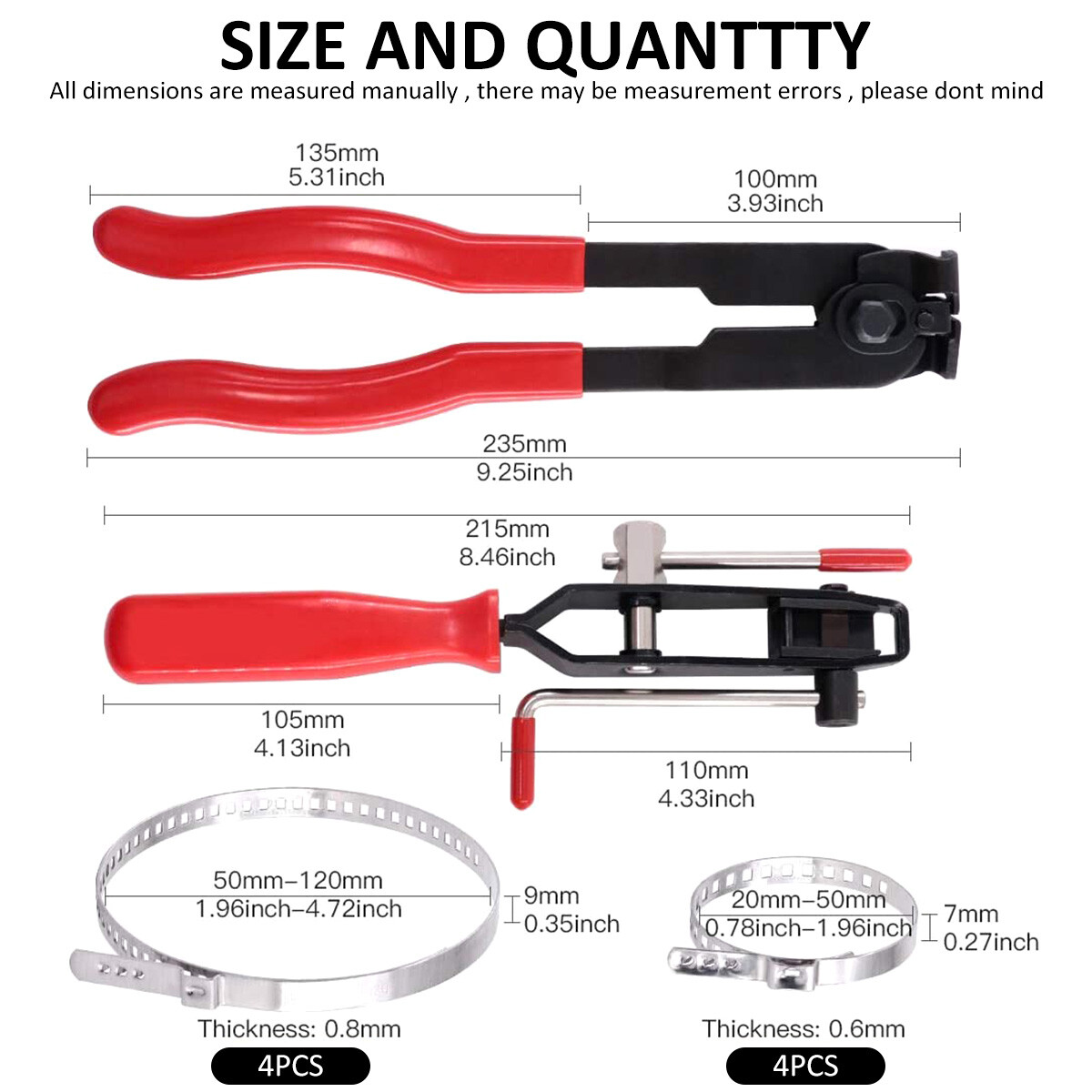 Car CV Joint Boot Clamp Pliers Flattens Clamps Easy Installation And Repair Kit