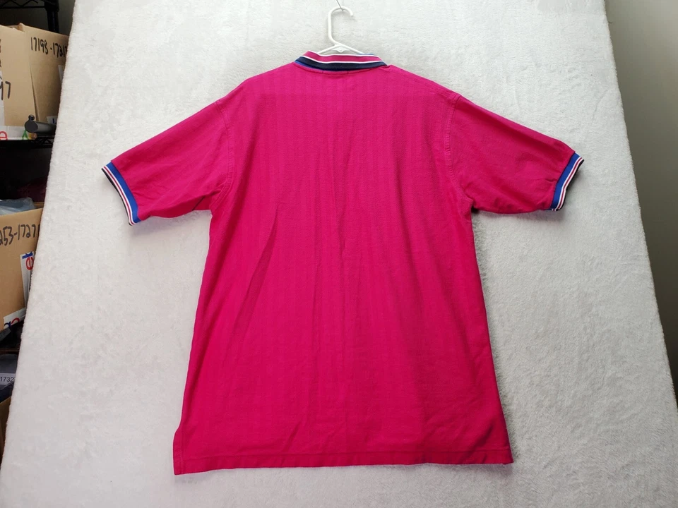 Polo de golf Ping by Karsten para hombre grande magenta 100 % algodón manga corta abertura Foto 2 de 4