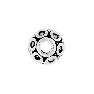 100pcs Tibetan Silver Spacer Loose Metal Charm Beads Jewelry Bicone 13x11x8mm BW 