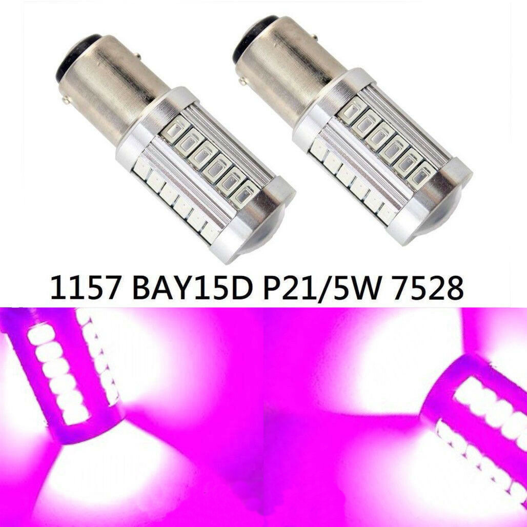 Strobe Front Turn Sgnal 1157 2057 3496 7528 P21/5W 33 SMD LED Bulb Red Strobe Front Turn Sgnal 1157 2057 3496 7528 P21/5W 33 SMD LED Bulb Red