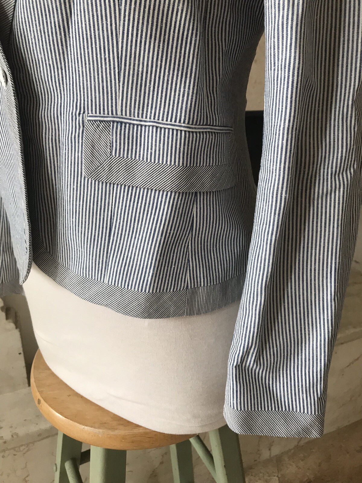 RAG and Bone  Striped  Fitted Jacket  (S  ) - image 5