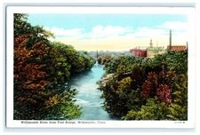 Willimantic River From Foot Bridge, Willimantic CT Early View
