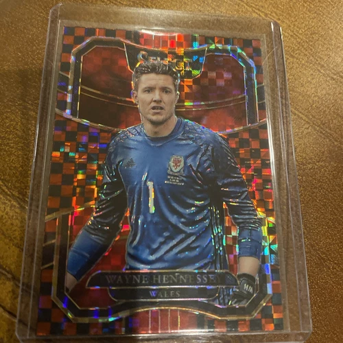 2017 Panini Select Red Checker Prizm Wayne Hennessey Wales