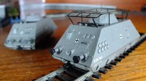 Liliput L136507 HO gauge tren blindado rail tank juego de 2 vagones - Imagen 10 de 18