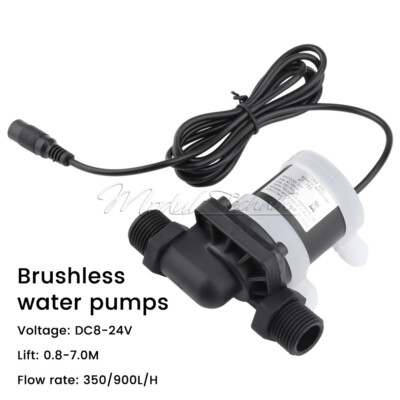 DC 12V 24V Brushless Micro Submersible Water Pump Water Heater Booster Pump