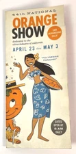 1959 San Bernardino California 44th Orange Show Advertising Program Pamphlet