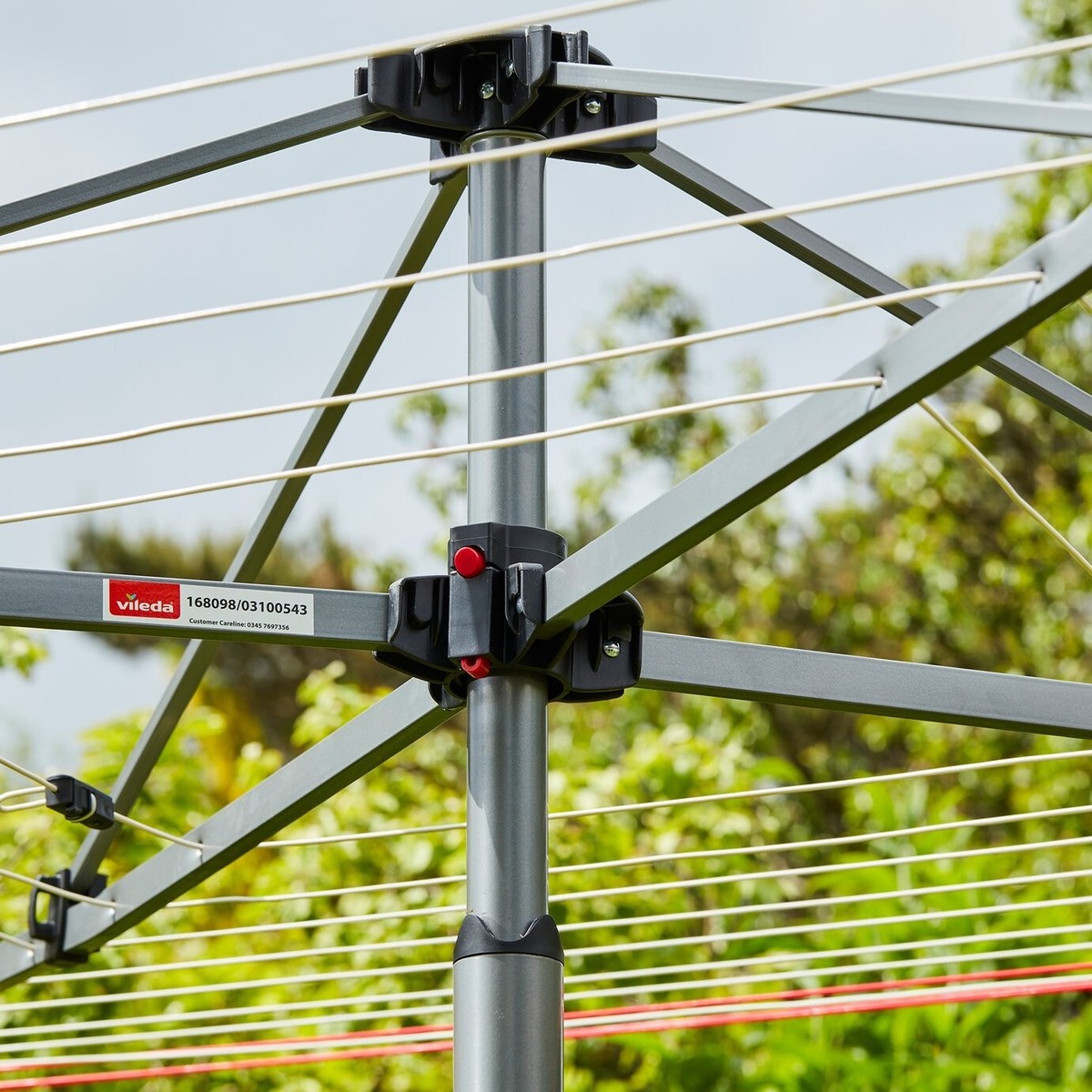 Drying Clothes Vileda 50m Rotary Washing Line Aquapur Rotary