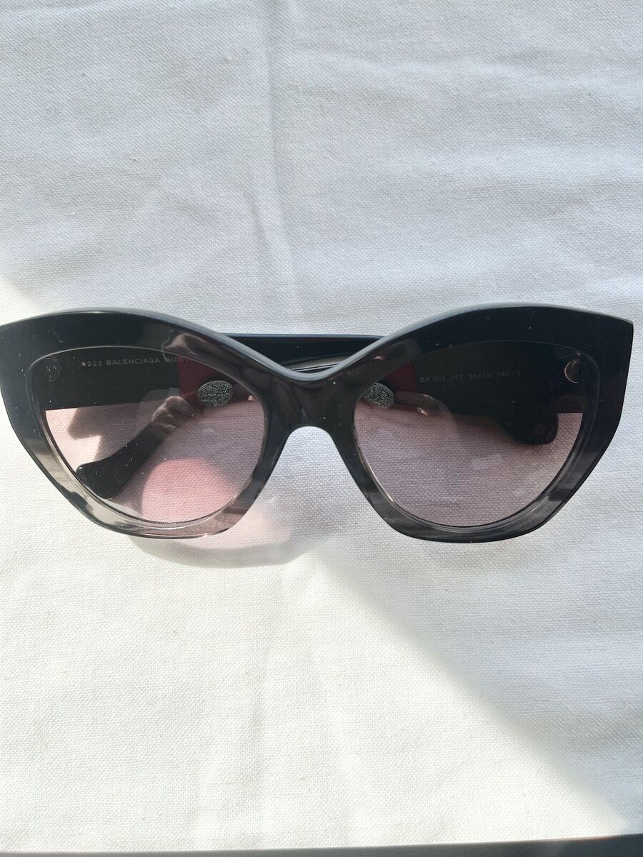 Balenciaga Cat Eye Sunglasses 55MM BA103 O5T 56-19 140-3 Balenciaga Cat Eye Sunglasses 55MM BA103 O5T 56-19 140-3