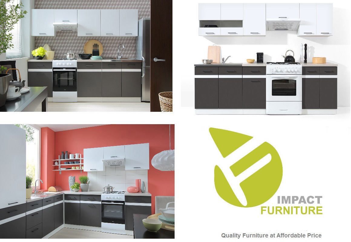 IMPACT FURNITURE 600 White Kitchen Corner Cabinet Wall Unit Cupboard 60cm Low Gloss Matt Junona 10 IMPACT FURNITURE 600 White Kitchen Corner Cabinet Wall Unit Cupboard 60cm Low Gloss Matt Junona -Vonshef shop
