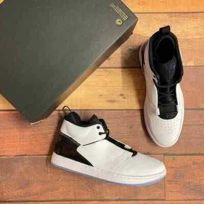 Jordan Men's Jordan FadeAway MID White/Black Basketball Shoes AO1329-100