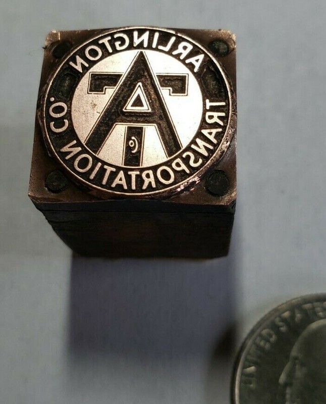 Arlington Transportation Co. - Antique Letterpress Printing Block